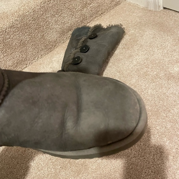 UGG Grey Bailey Button Boots - Picture 7 of 15